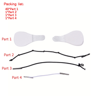 40 sztuk/zestaw niewidoczne cienkie naklejki buźki w kształcie litery V twarzy linii zmarszczek zwiotczenie SkinFace podnieś szybko Chin taśma klejąca 6